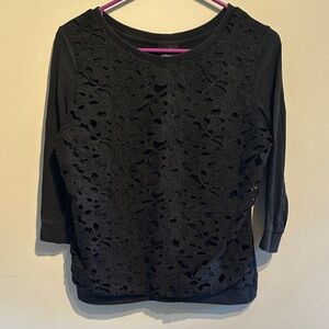 🌸Wallpapher Black Lace Women's sweatshirt